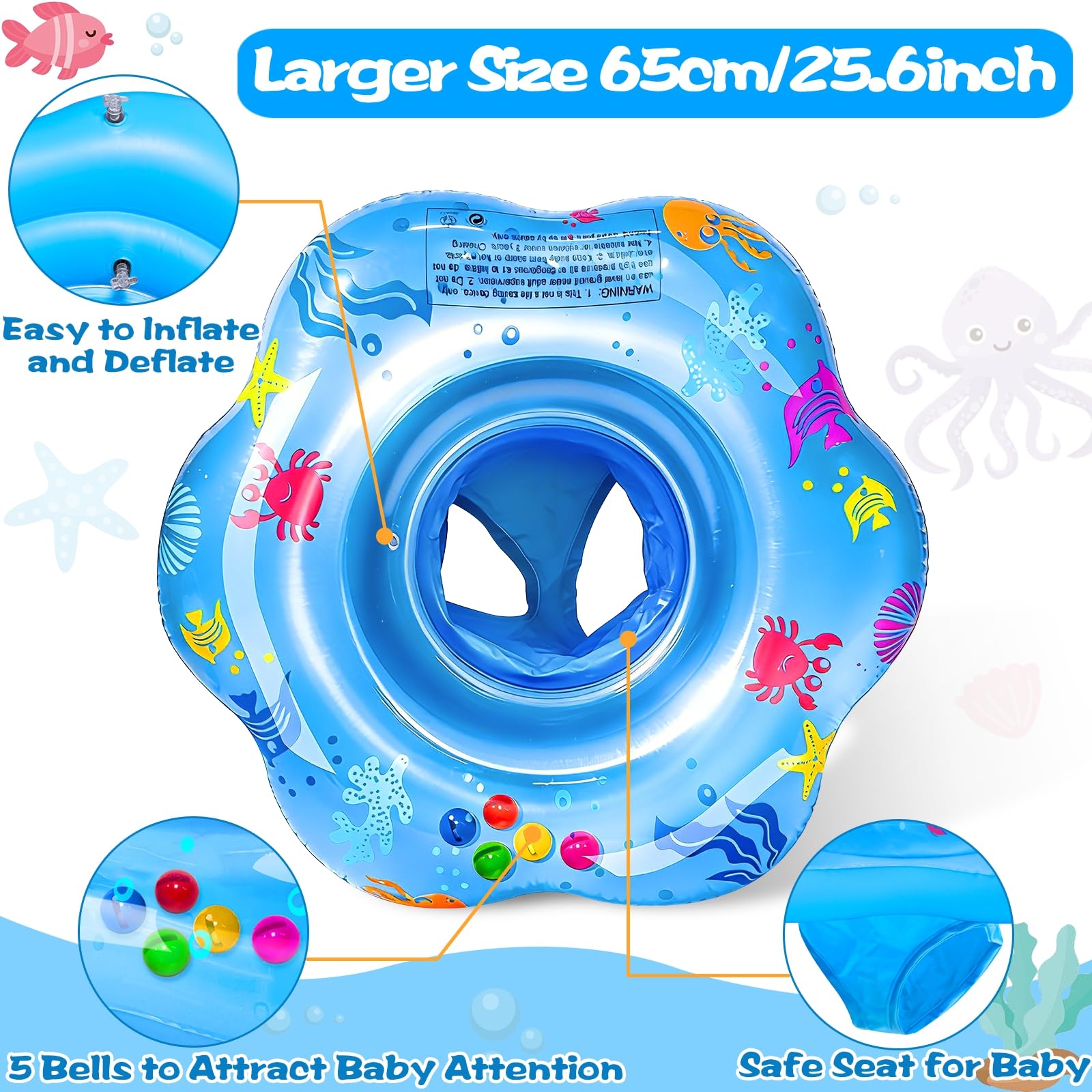leak-proof and easy to clean baby pool float