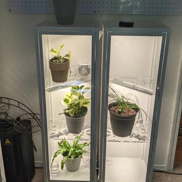 Milsbo Rudsta Fabrikor greenhouse cabinet with clear shelf