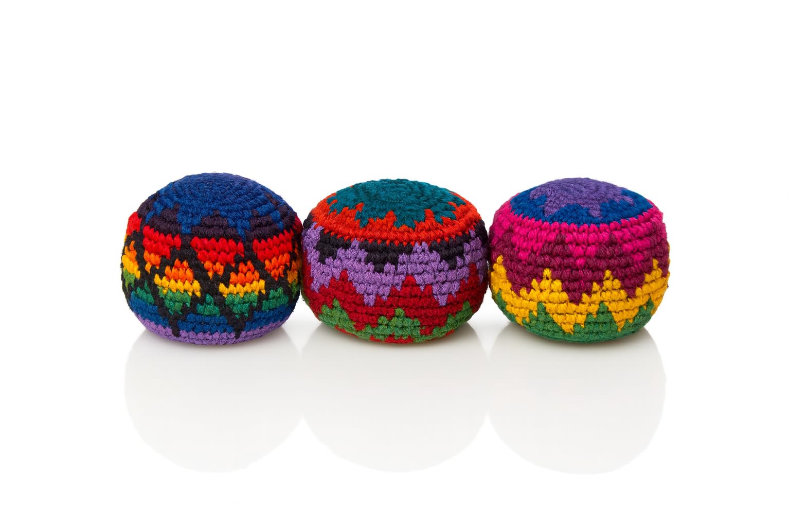 Pack of 3 kick sack balls for party games