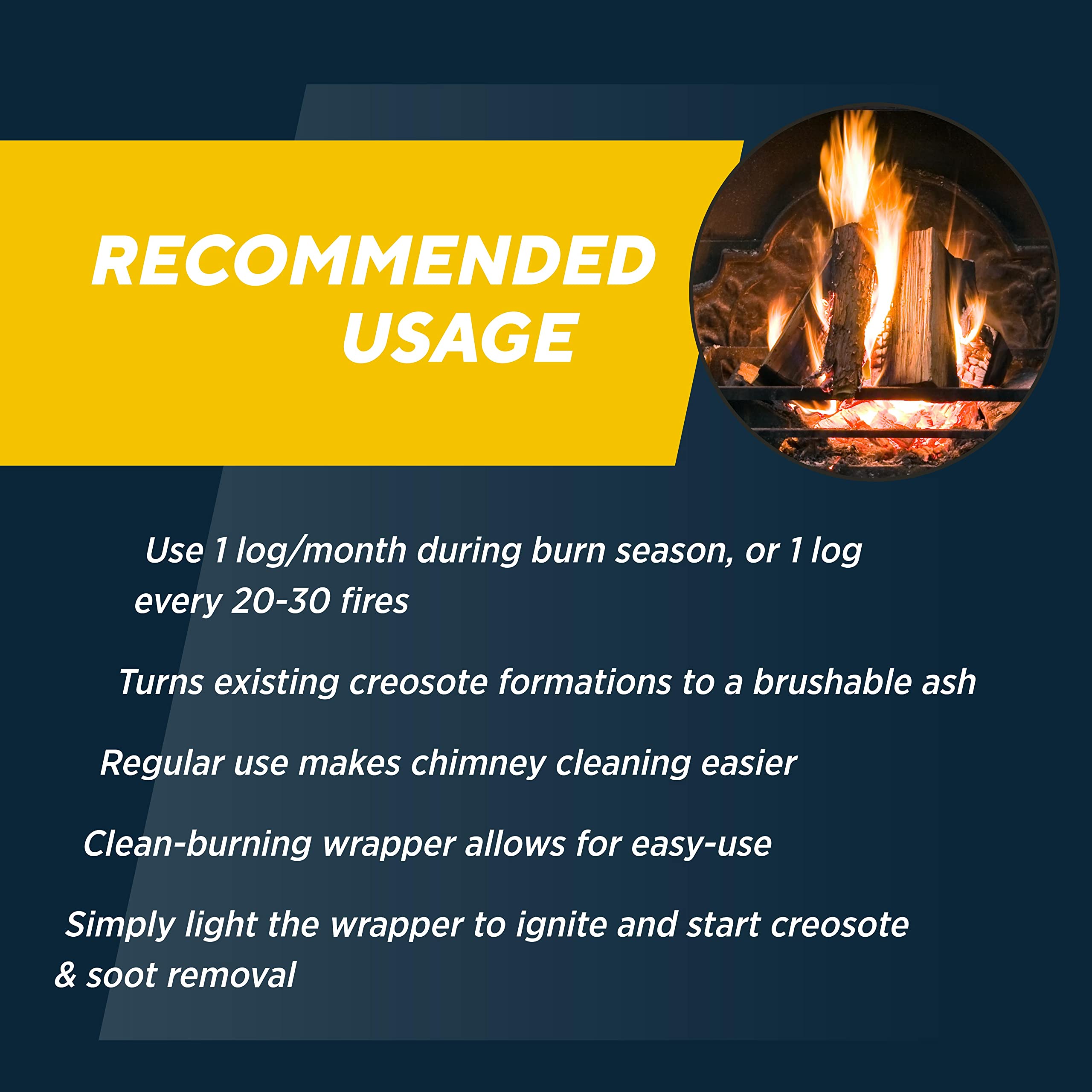 Duraflame 02903 creosote removal log for chimney maintenance