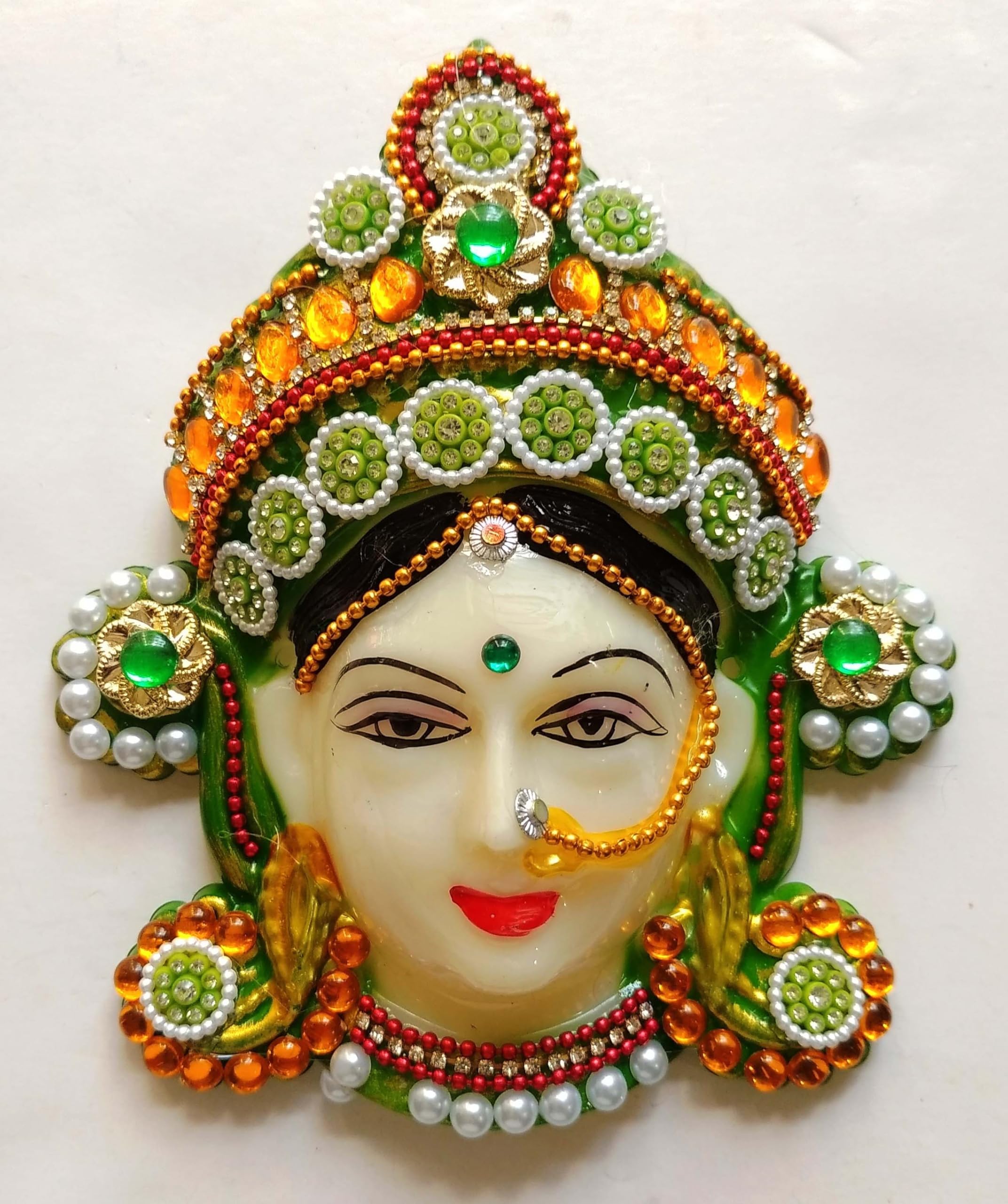 Mahalakshmi Devi Face Mukhota for Margashirsha Puja
