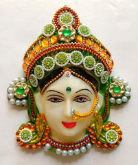 Mahalakshmi Devi Face Mukhota for Margashirsha Puja