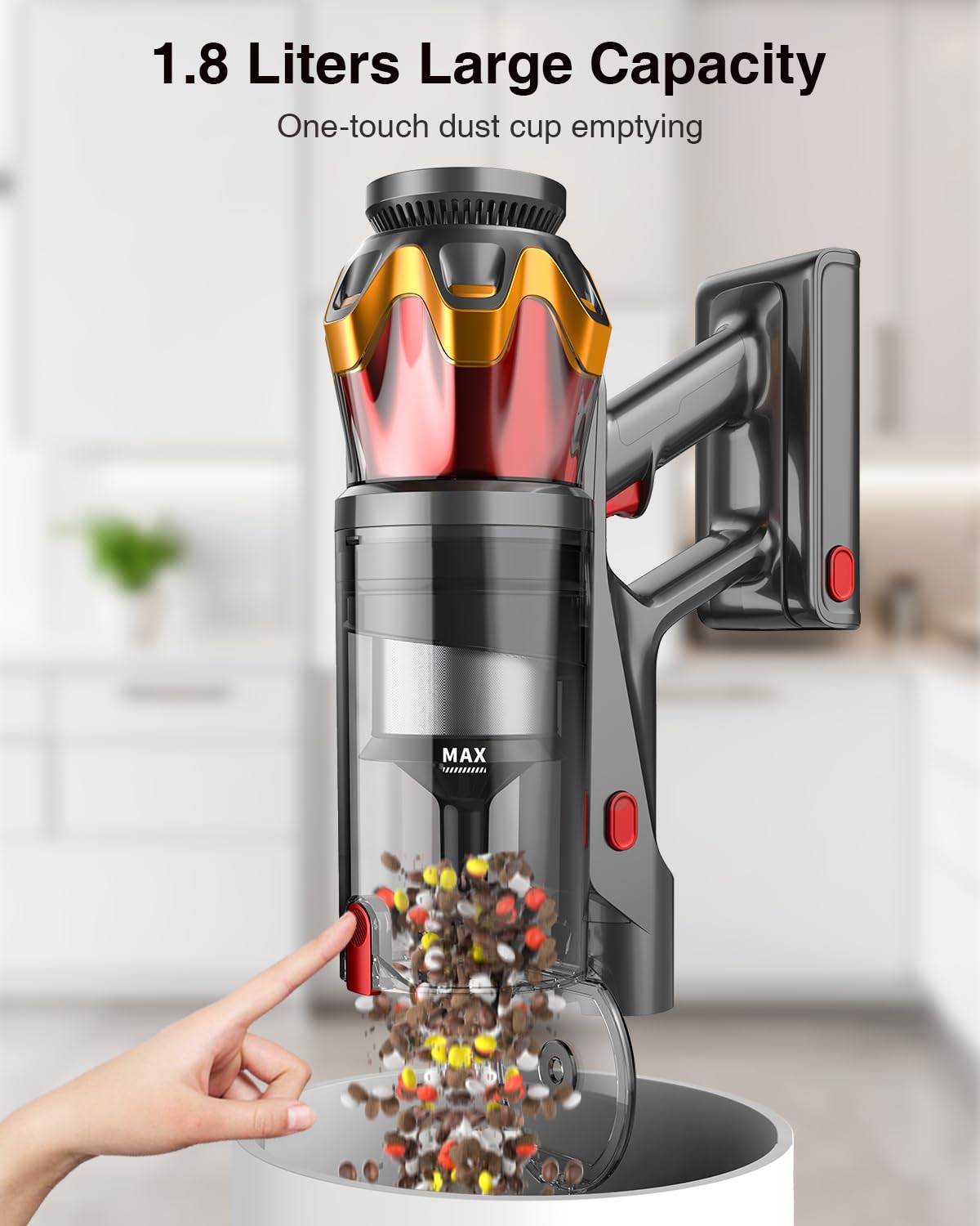 Dust box 1.8-liter with filtration system