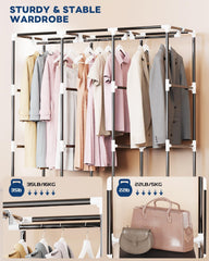 Dustproof clothing cover on Mavivegue portable closet
