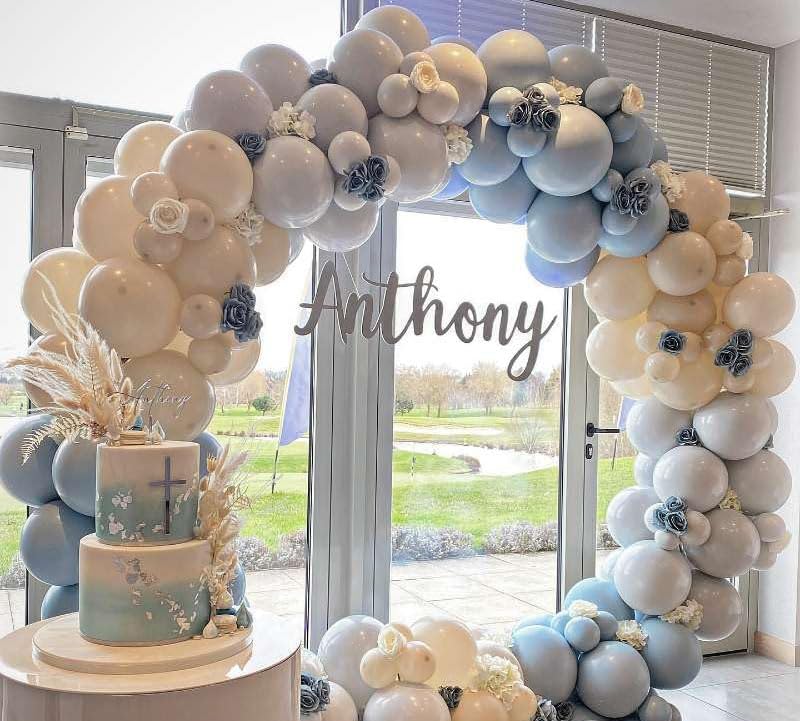 Decorative balloon kit for boy girl birthday and bridal shower