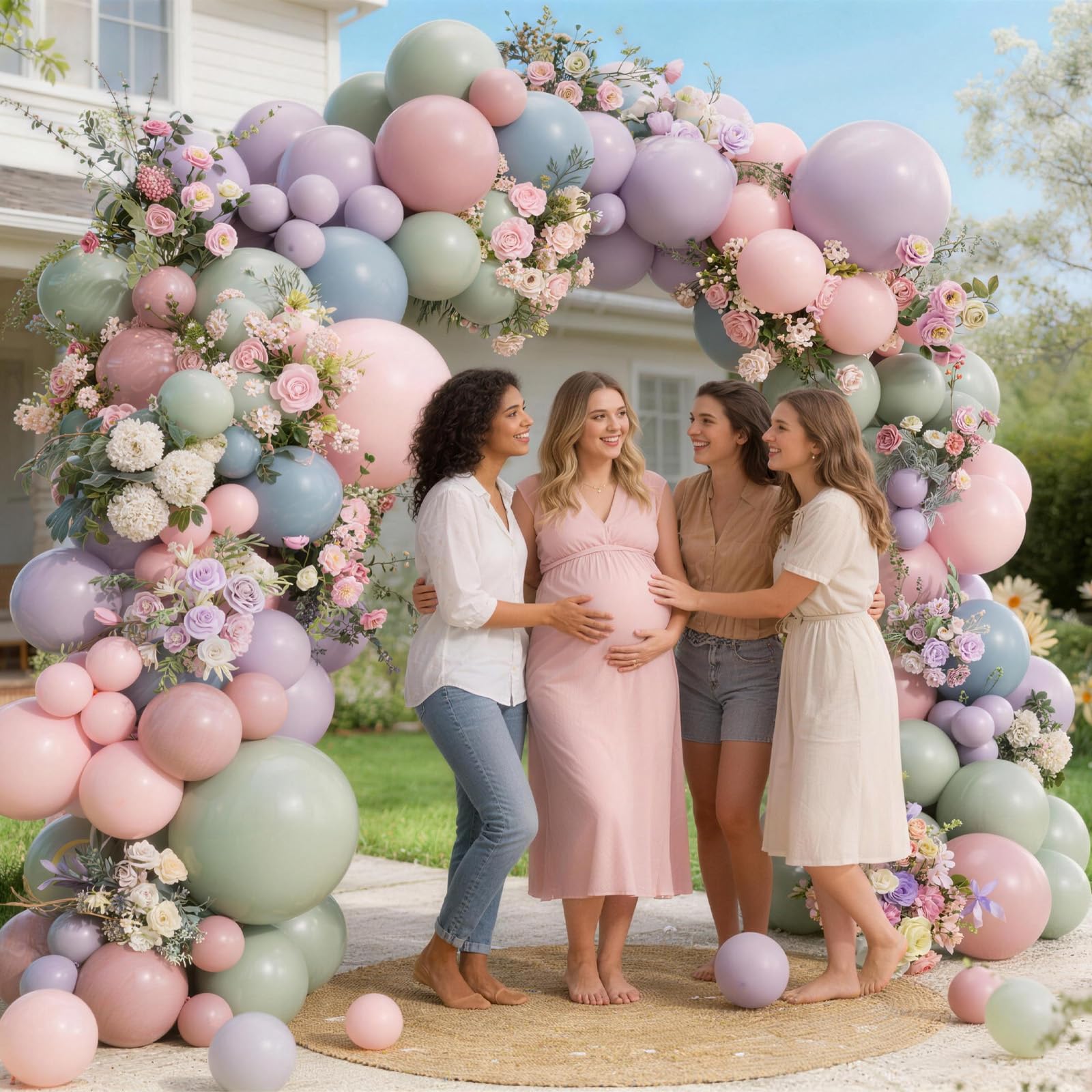 Dusty pink 10inch balloons component
