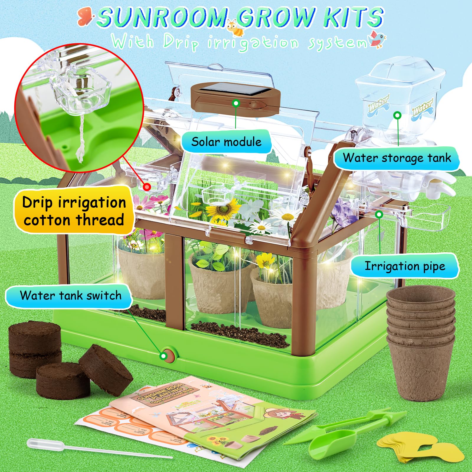 Close up of irrigation system in DUYOYU kit
