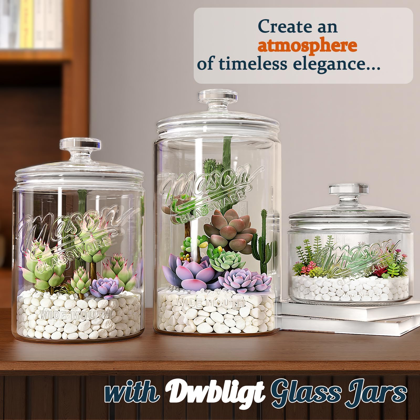 Glass cookie jar with airtight lid by Dwbligt