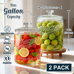 Dwbligt wide mouth glass jar ideal for flour and sugar