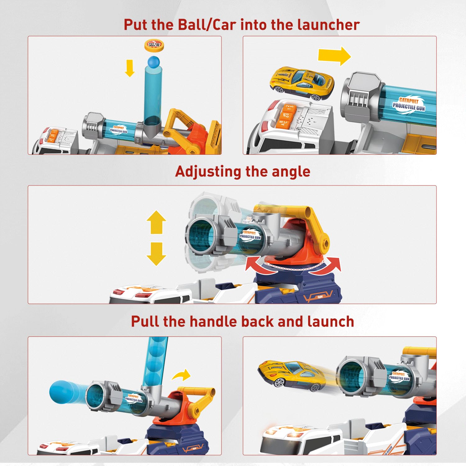 Dwi Dowellin ejection and shooting transport trucks toy play set image