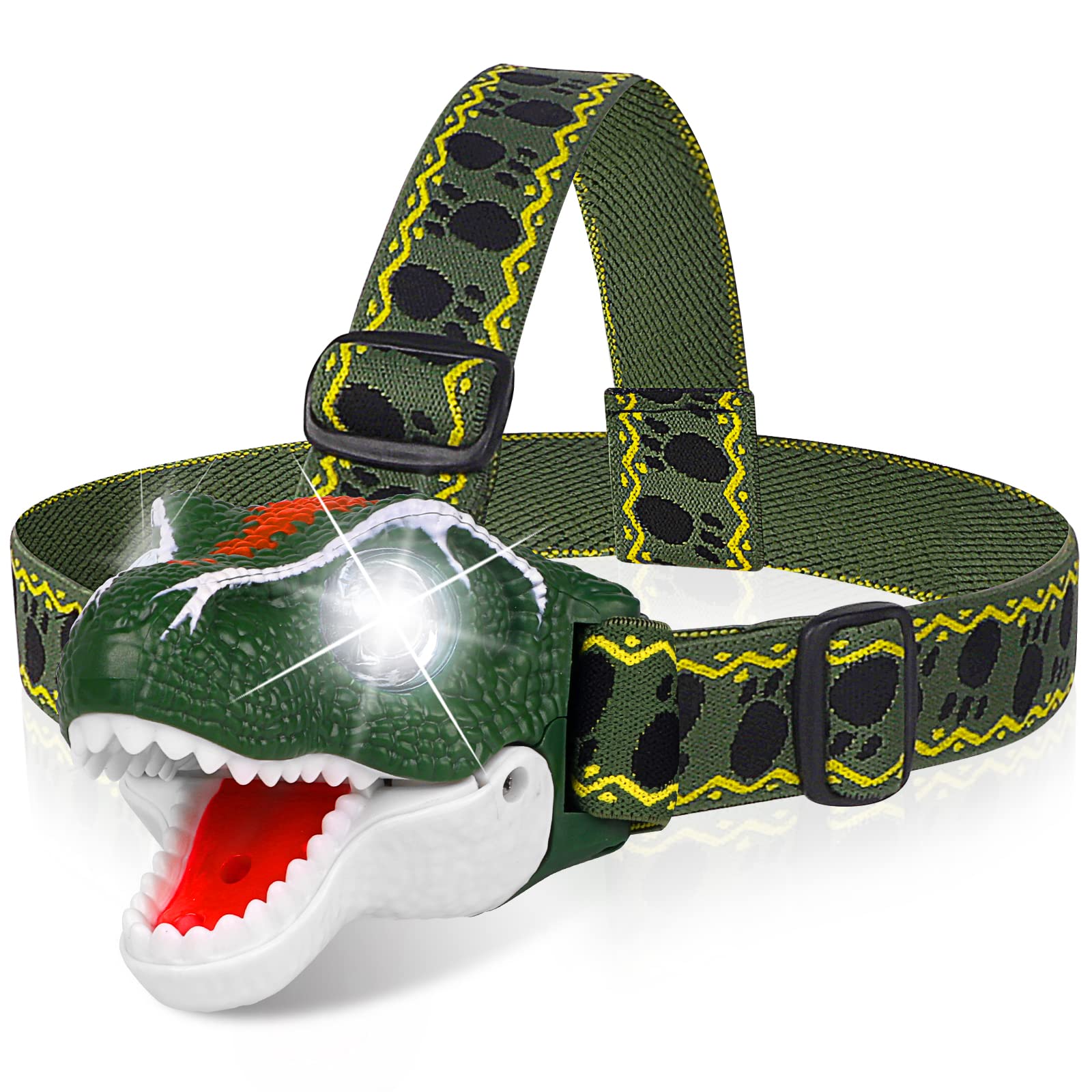 DX DA XIN dinosaur headlamp product image showing T-Rex design