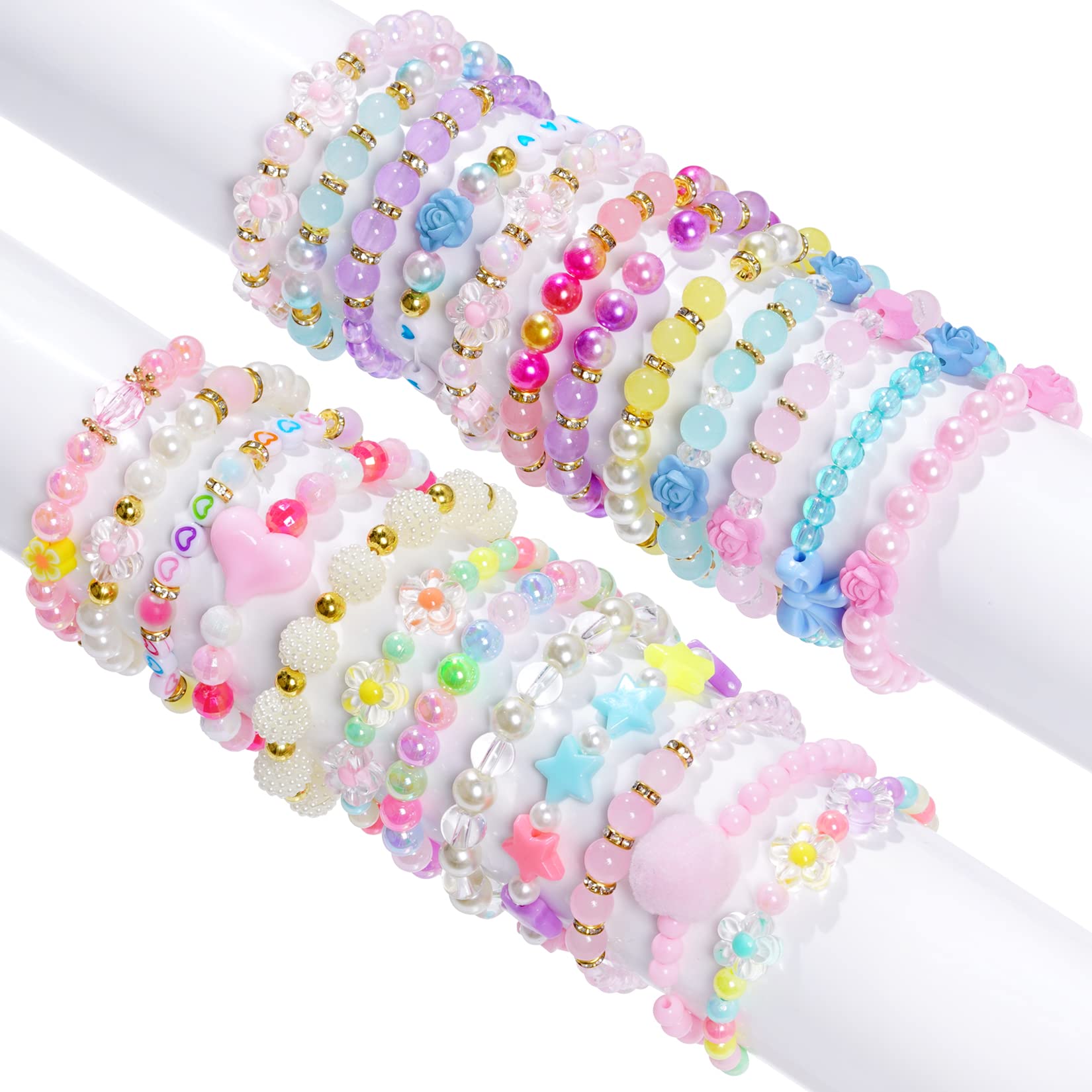 Colorful resin princess beads for girls bracelets