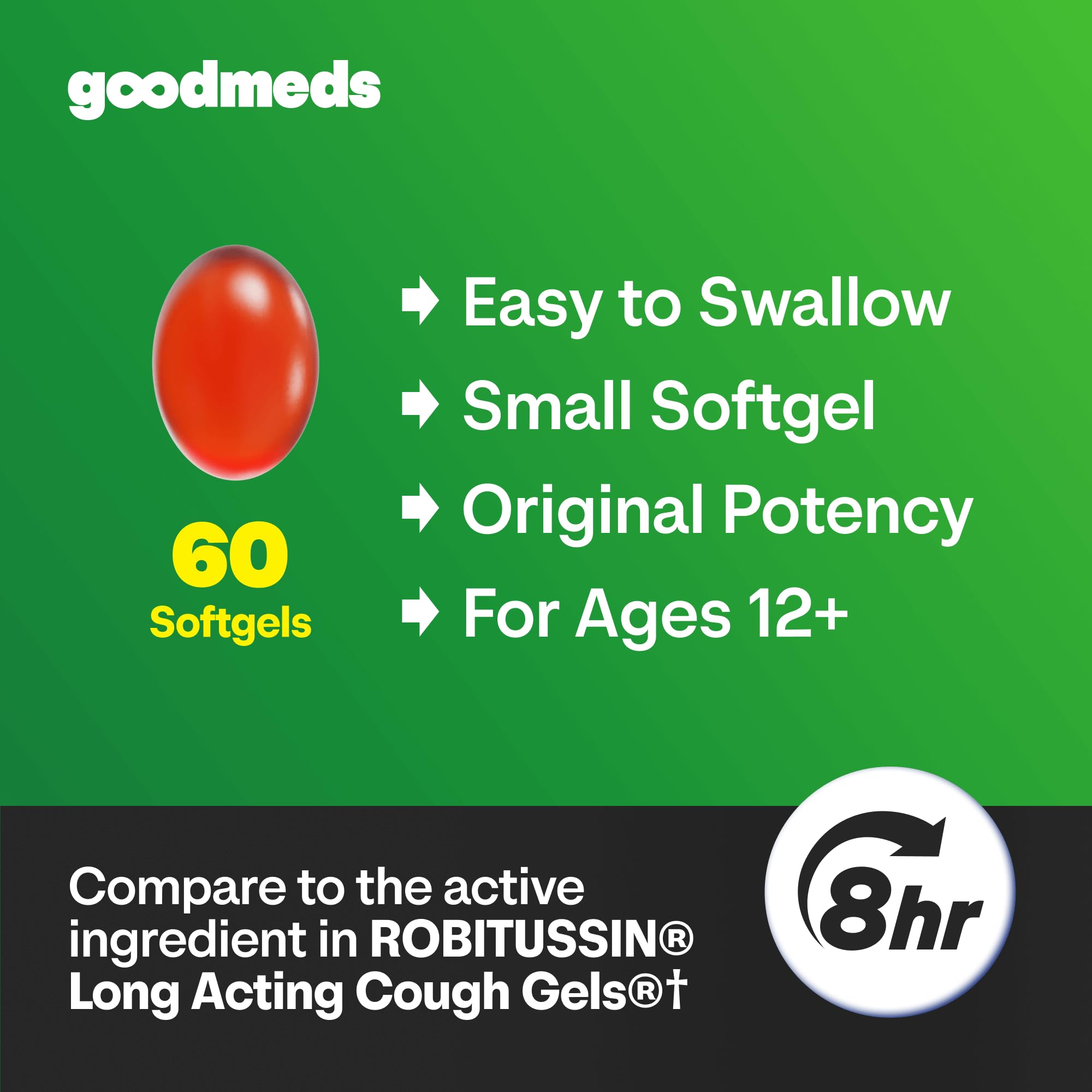 Dextromethorphan HBr 15mg GoodMeds softgel capsule