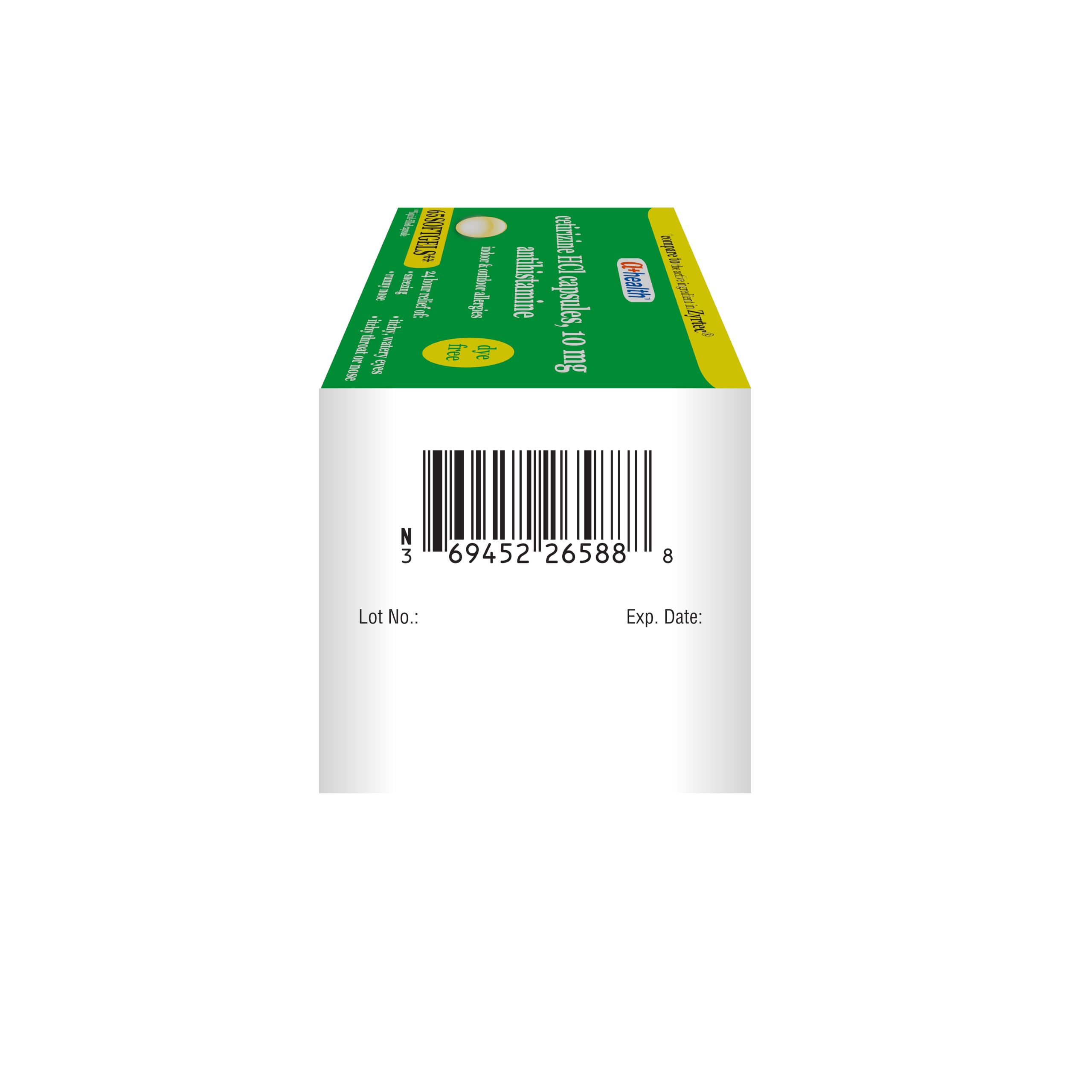 24 hour relief cetirizine allergy