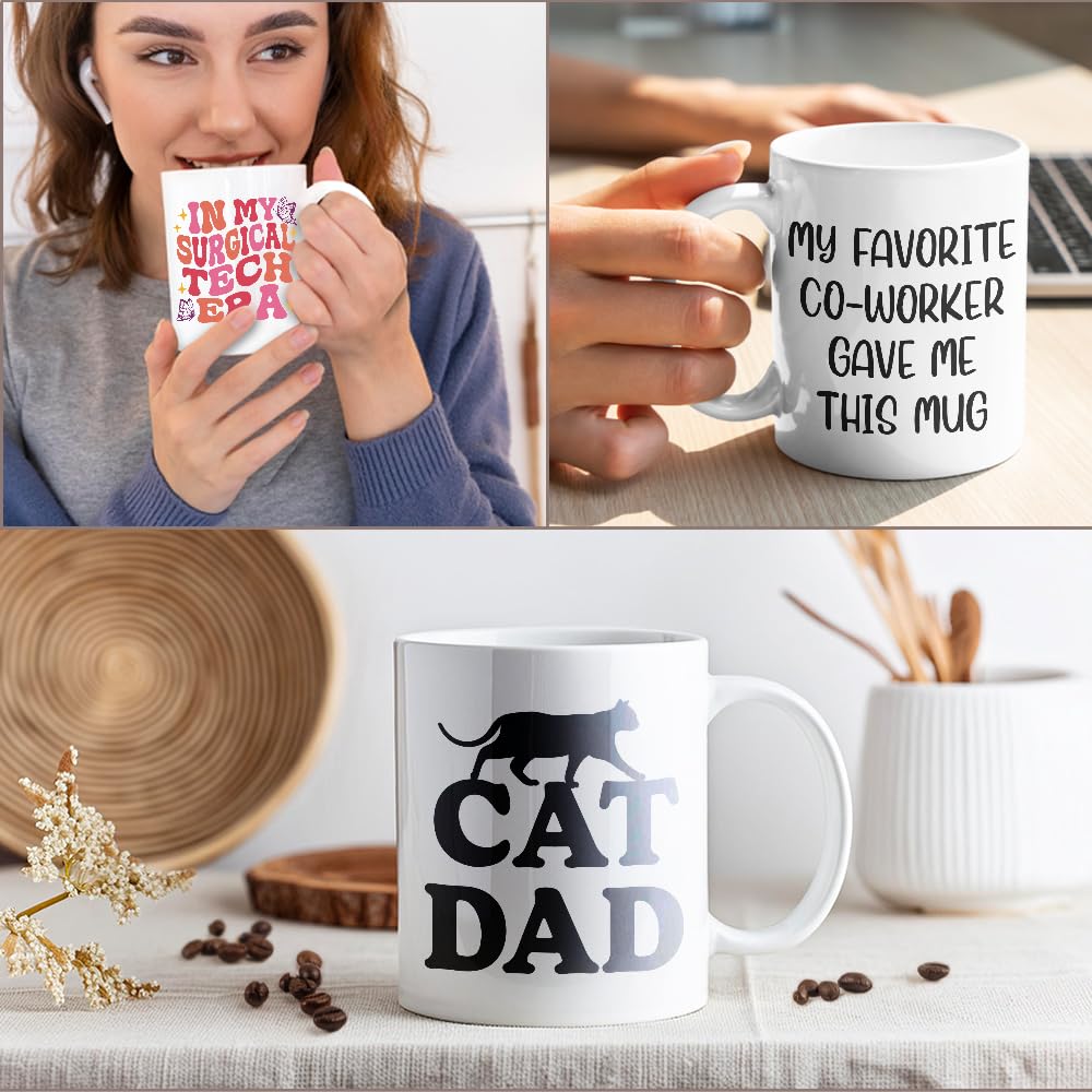 Ceramic mug for daily use DYJYBMY cat quote