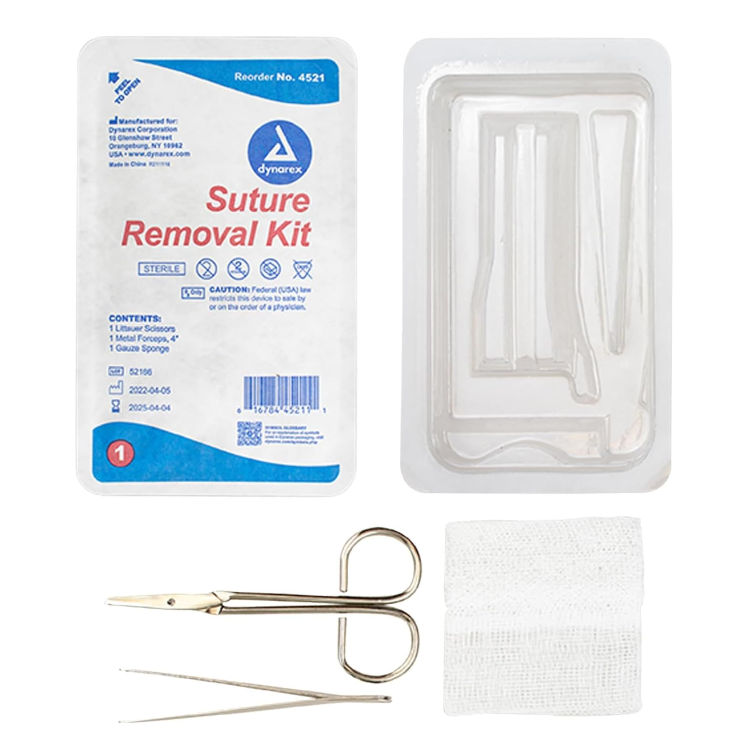 Dynarex-4521 Suture Removal Kit sterile components