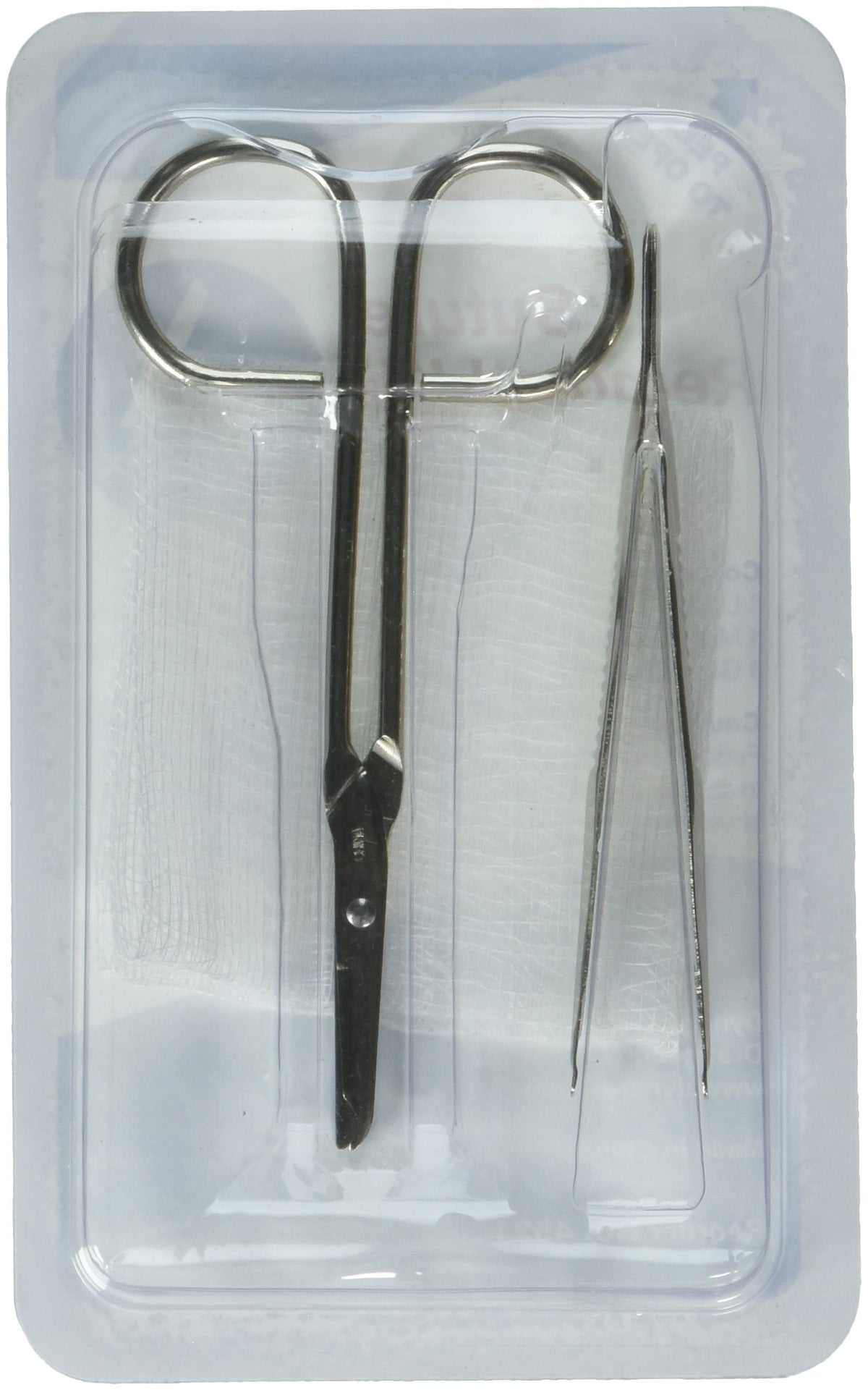 Dynarex 4521 suture removal kit with Littauer scissors and gauze