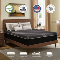 Dyonery gel memory foam mattress close up image