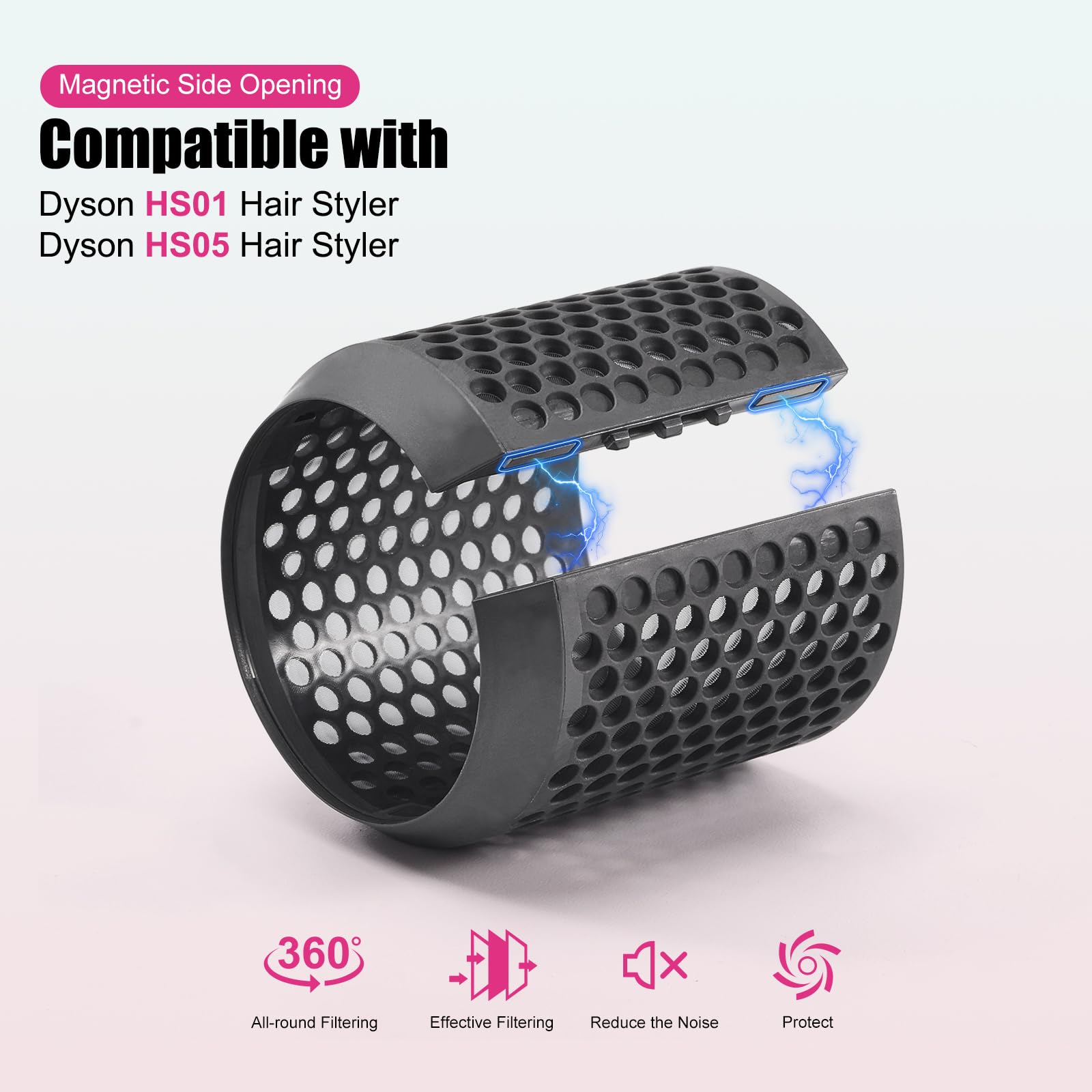 Outer filter cover magnetic cage replacement for Dyson Airwrap