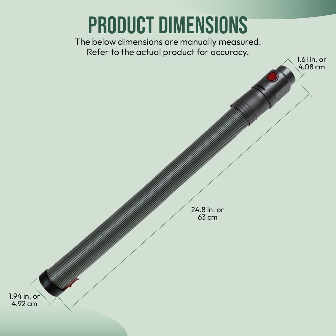 Grey and red Dyson vacuum hose replacement