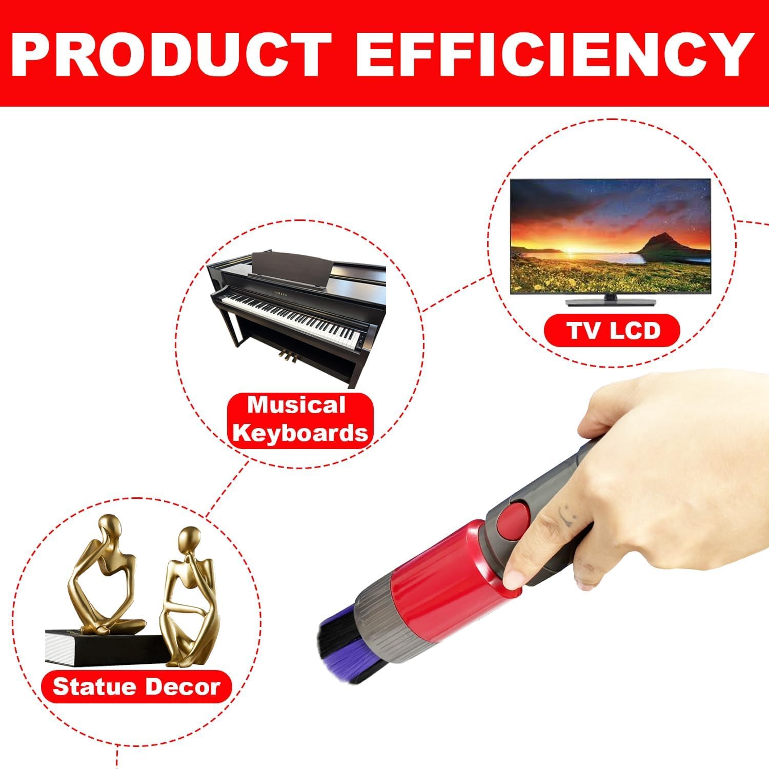 Dyson stubborn brush attachment for V7 V8 V10 V11 V15
