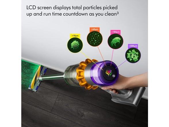 Dyson V15 Detect cordless vacuum cleaner whole home cleaning image