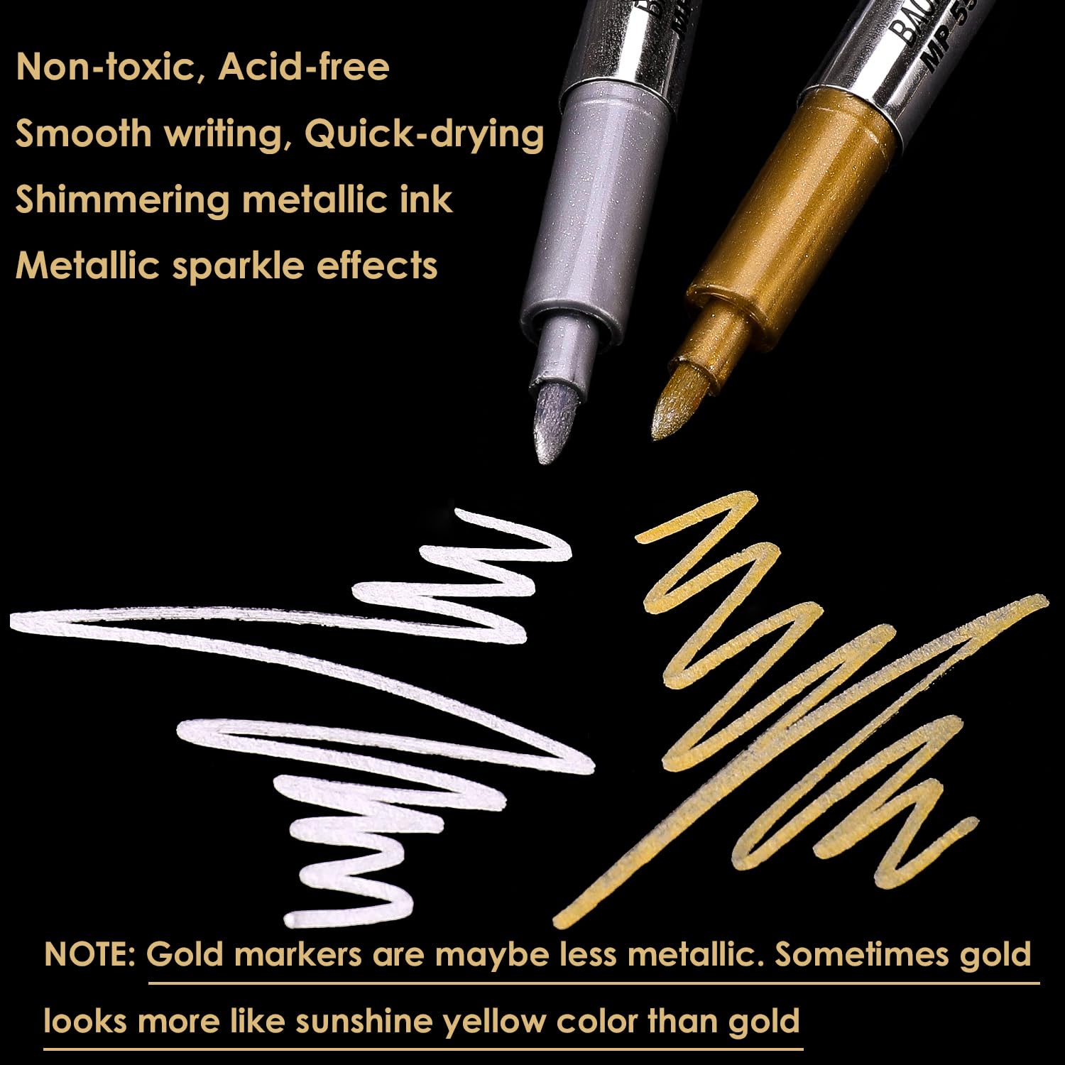 Gold marker pen from Dyvicl metallic markers