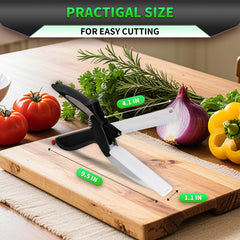 Stainless steel blades close-up DZ Duozhan kitchen scissors