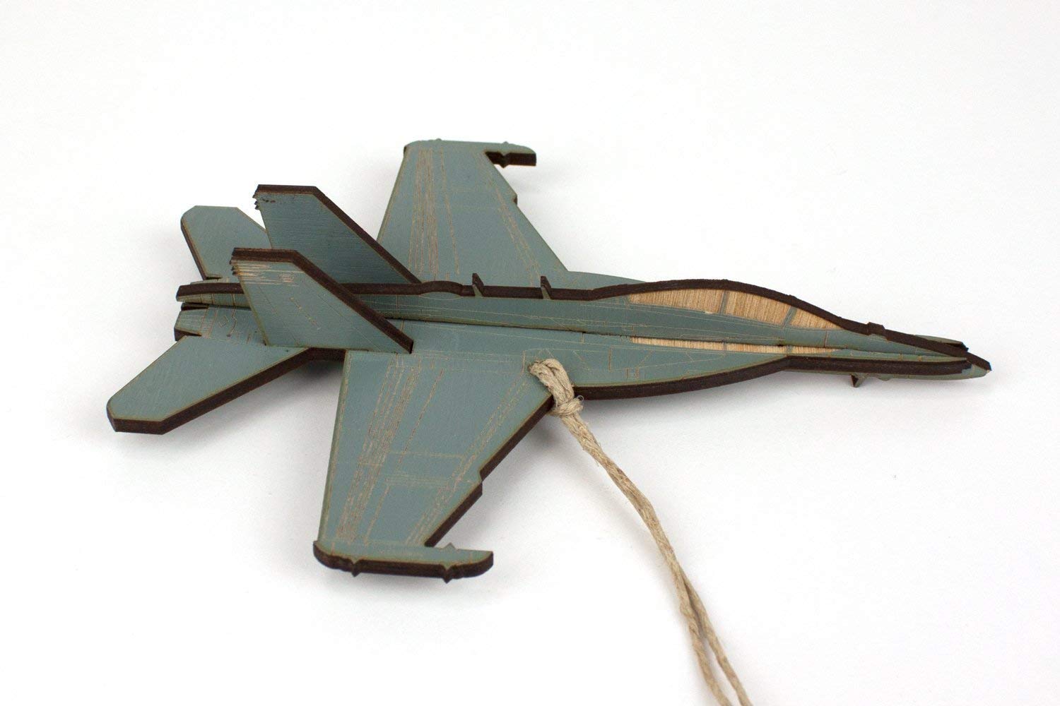 EA-18 Growler Jet Christmas Ornament on Christmas tree