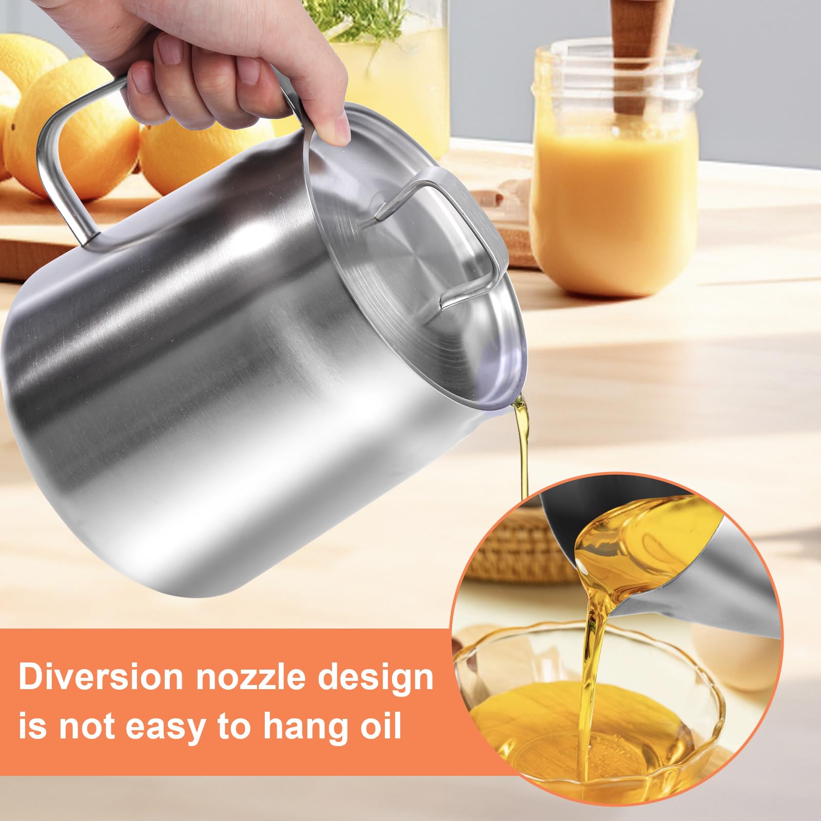 eagle nozzle pour spout on oil pot with lid