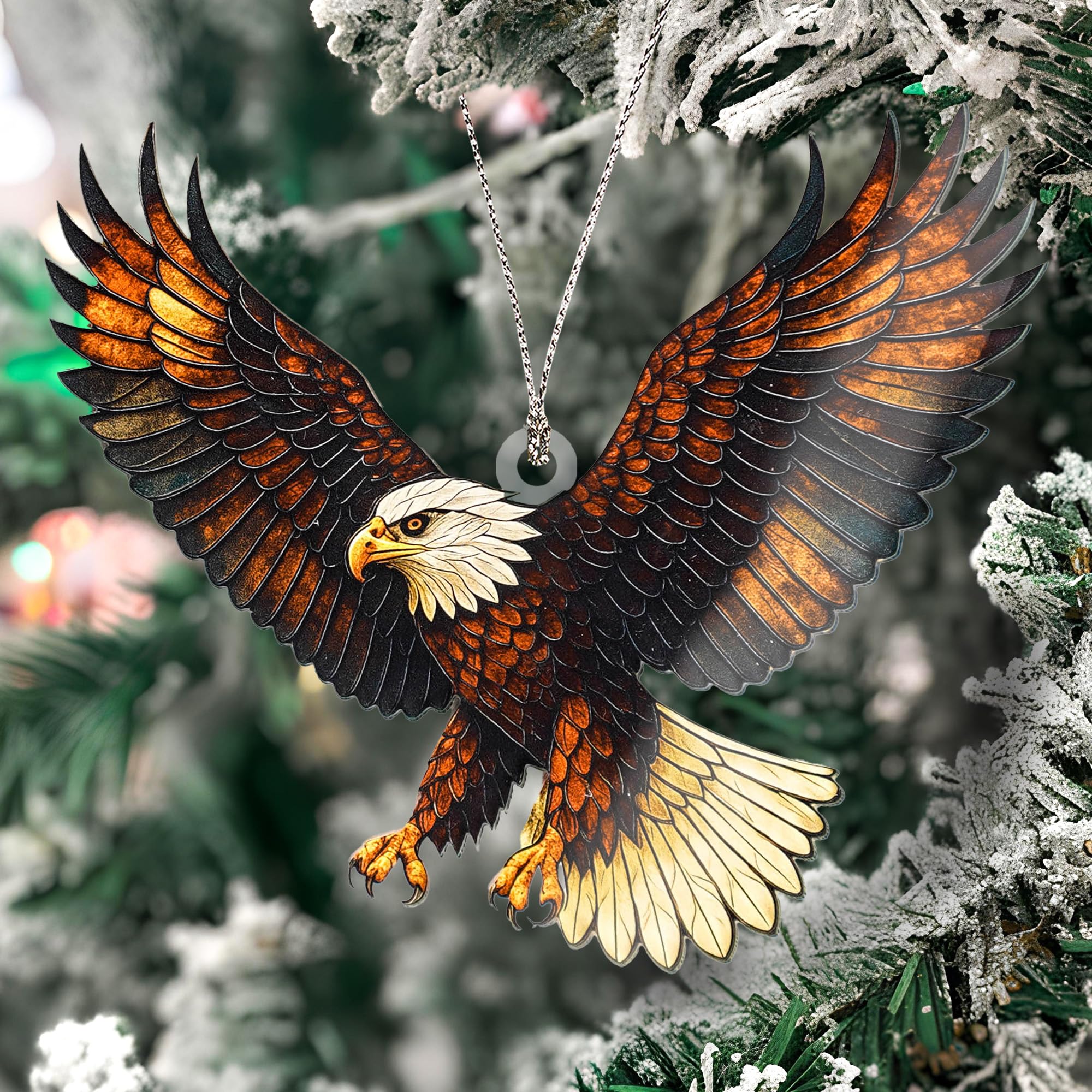 eagle theme gift holiday ornament