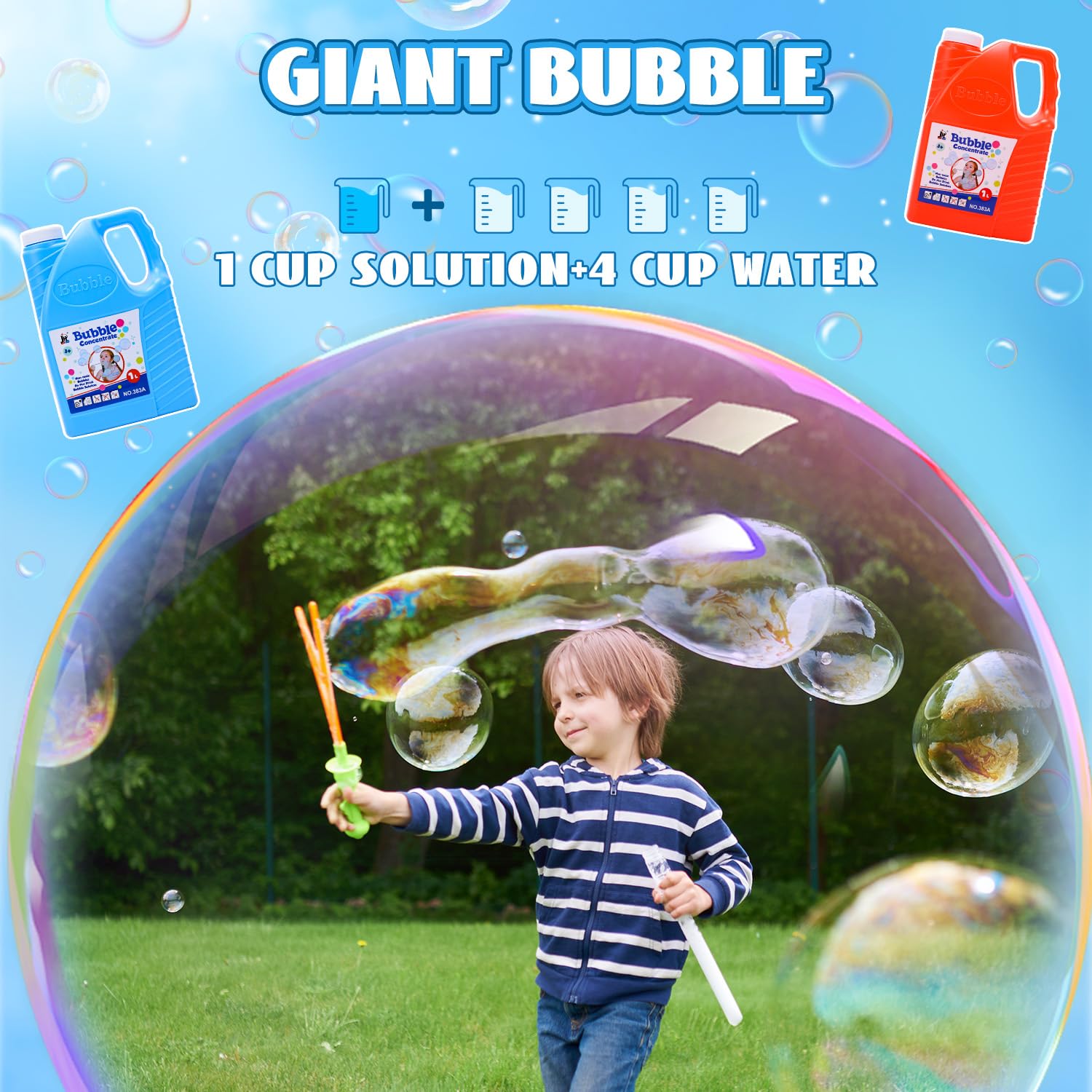 67 oz EagleStone bubble solution for outdoor play