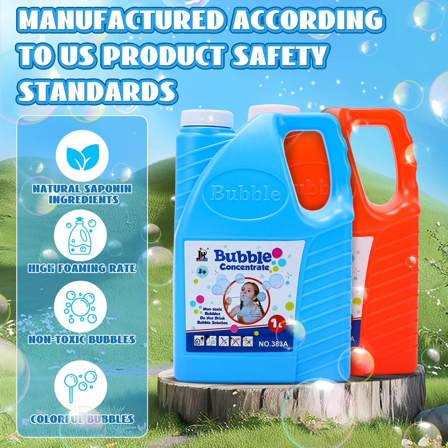 Non-toxic EagleStone bubble solution for kids safety