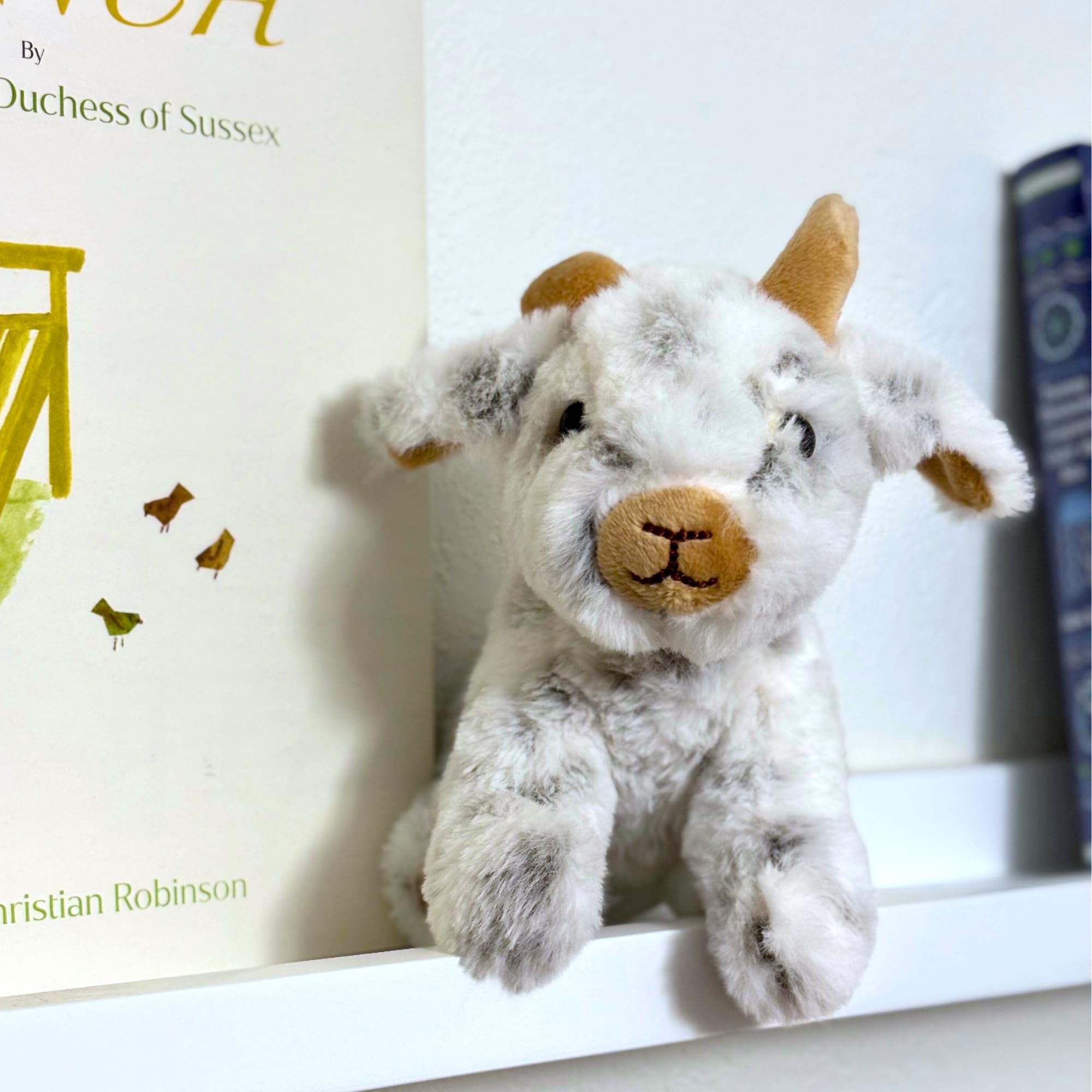 Travel friendly plush goat gift for kids