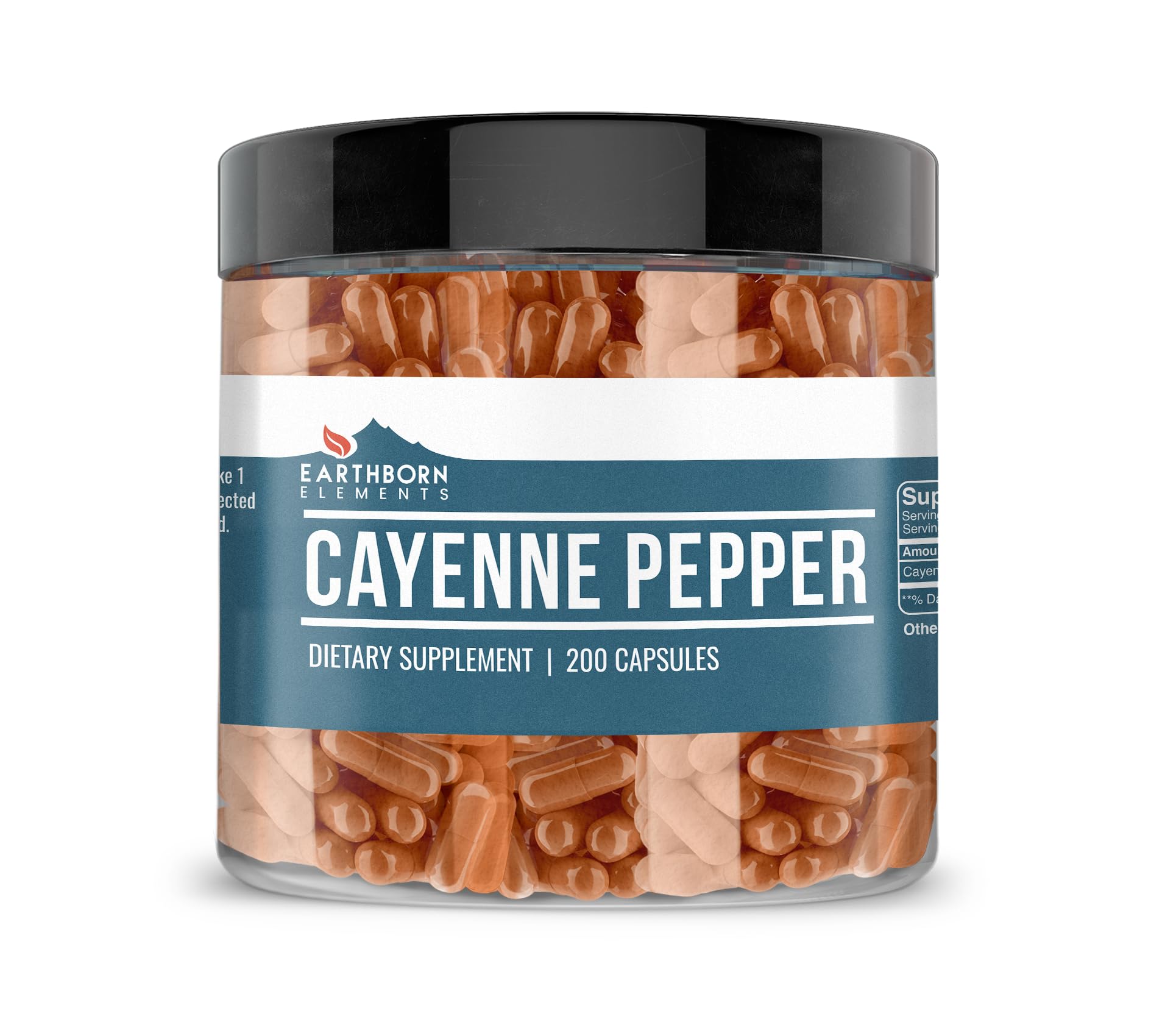 Earthborn Elements Cayenne Pepper 200 Capsules bottle