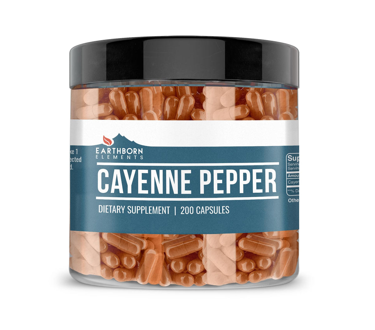 Earthborn Elements Cayenne Pepper 200 Capsules bottle