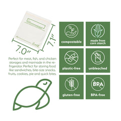 Earth’s Natural Alternative food storage bags 7.0x7.1 inches 100 count