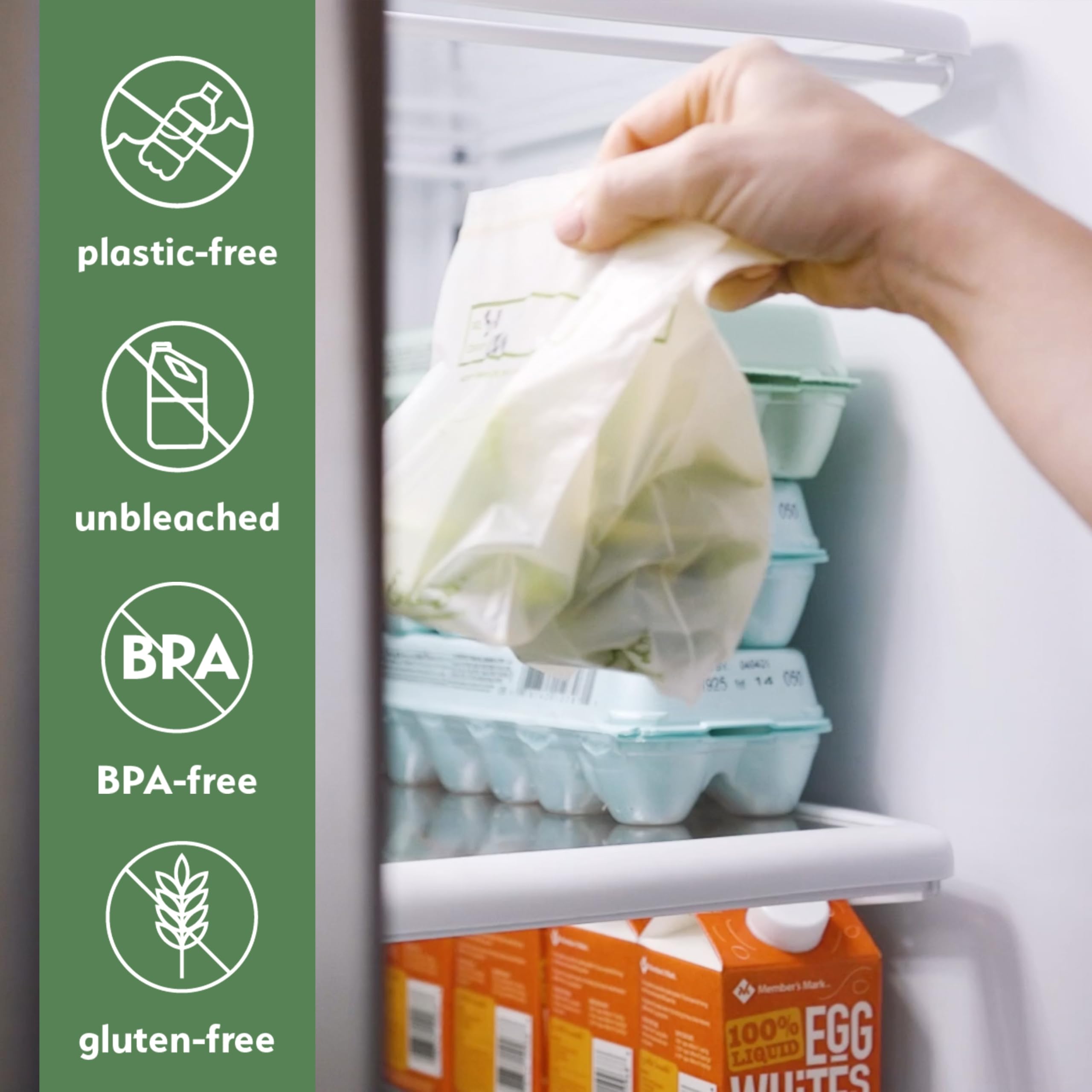 Meat fish chicken storage bags plant starch by Earth’s Natural Alternative