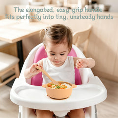Six color Eascrozn baby spoons for self-feeding