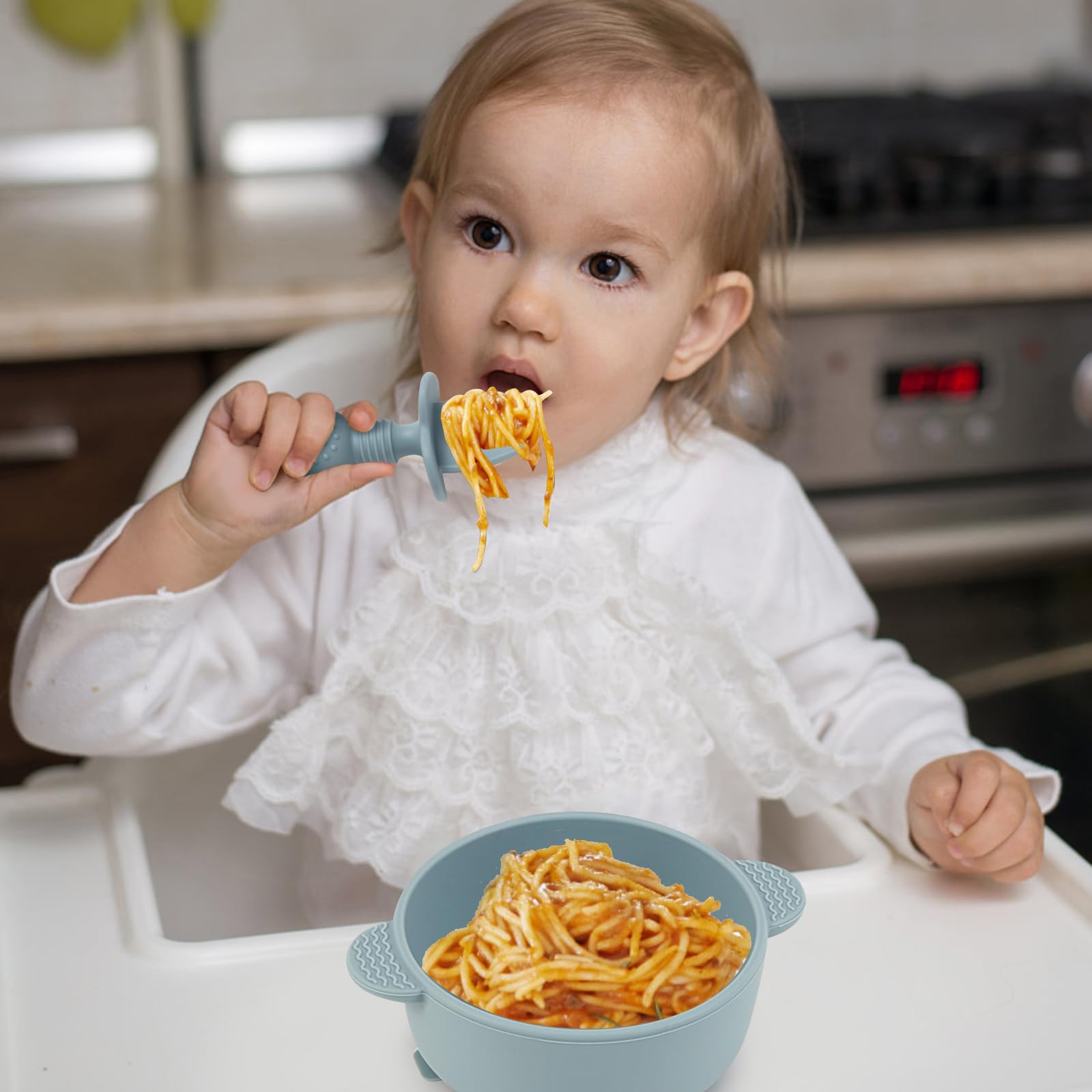 Dishwasher safe and boil safe baby spoons and forks