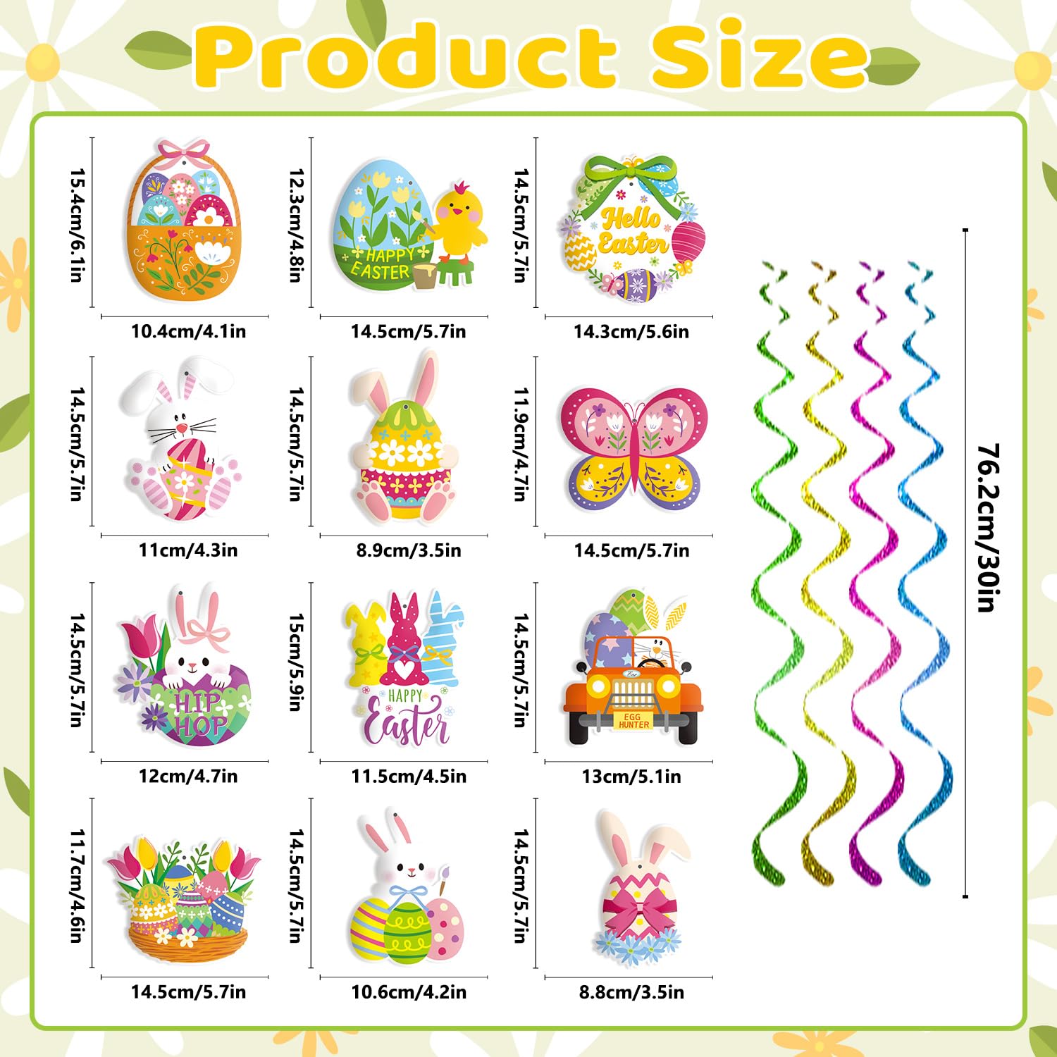 easter banner garland arrangement