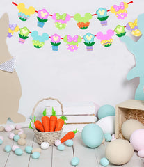 Paperboard Easter banner for walls mantles and backdrops