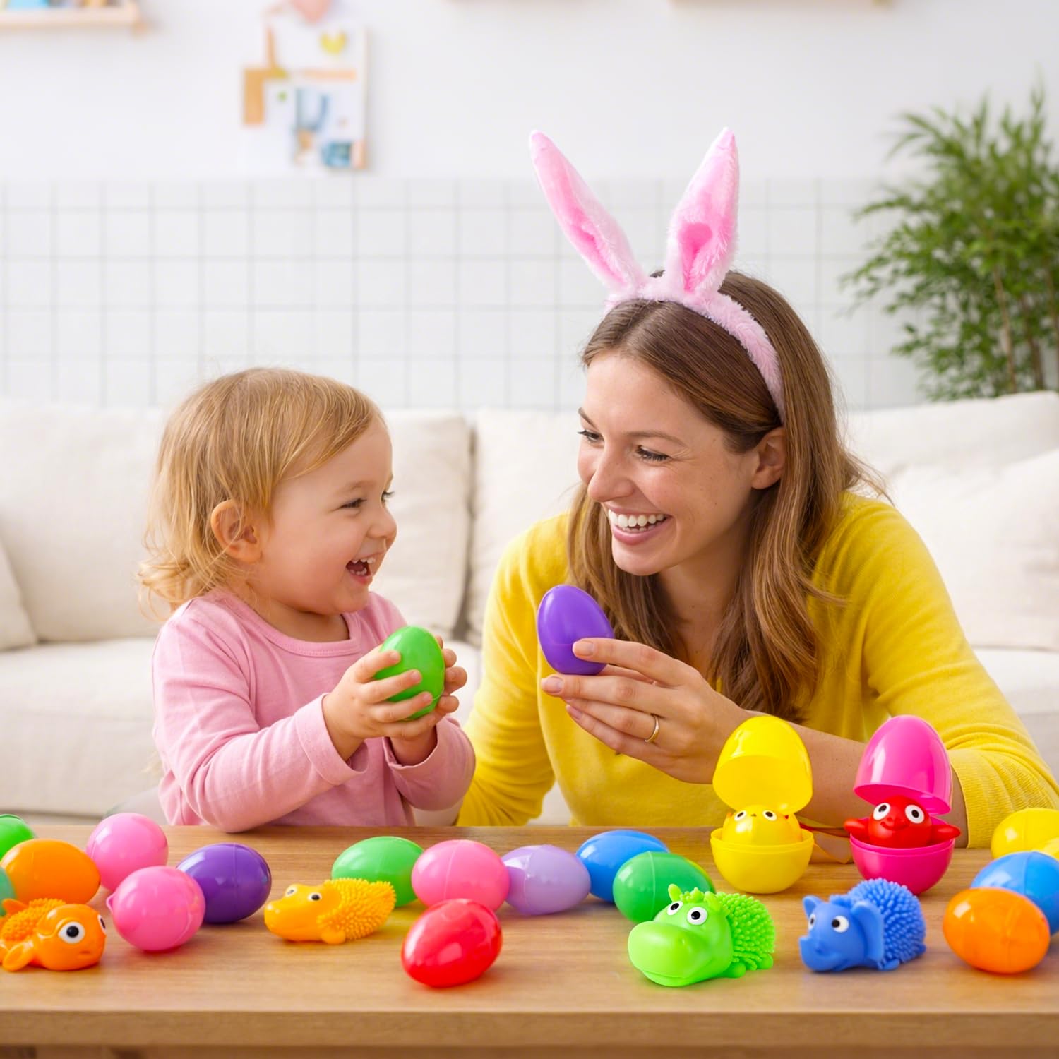 Easter party favors eggs ready for classroom prizes