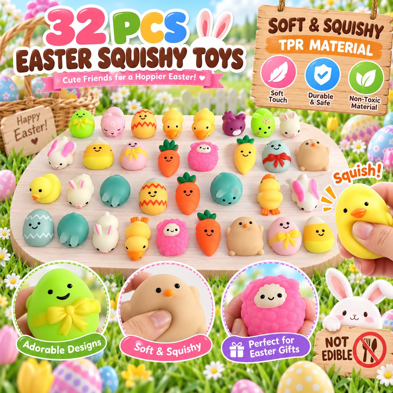 Miniature novelty mochi toys for goody bags and party favors