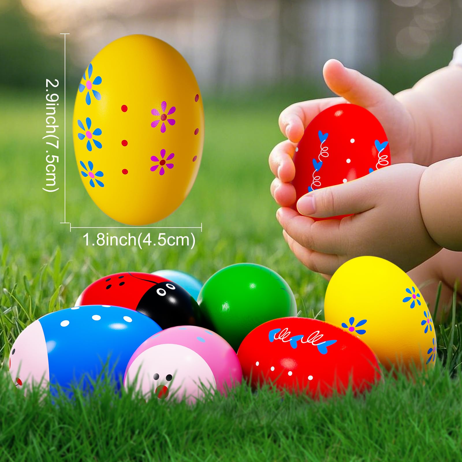 Personalized wooden Easter eggs for Easter egg hunts