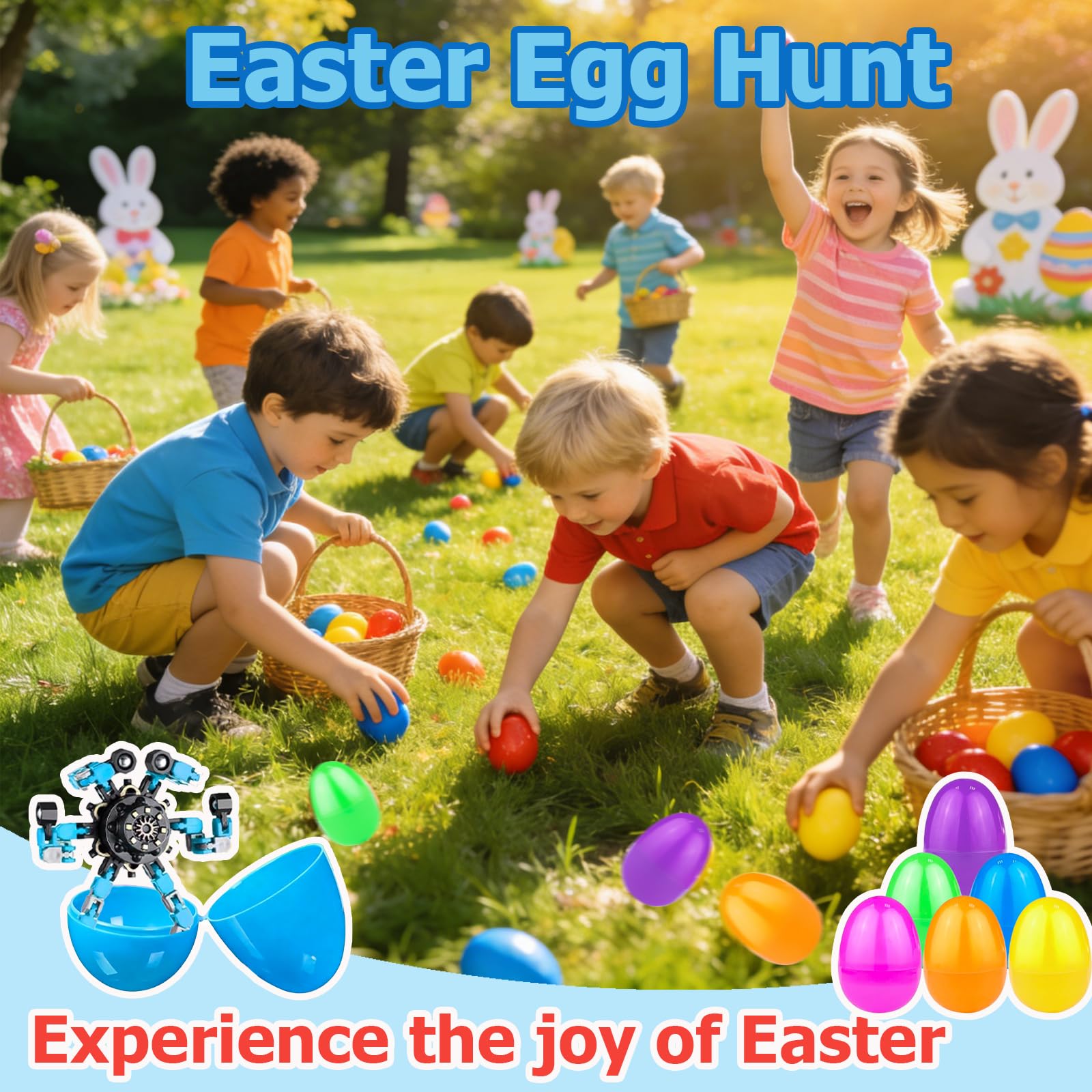 Easter eggs in 6 colors for hunts