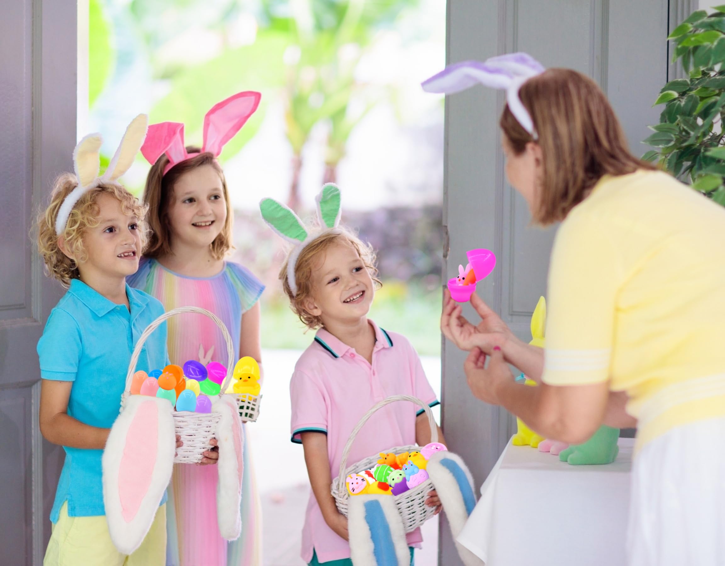Washable Easter eggs and mochi squishies for easy cleaning