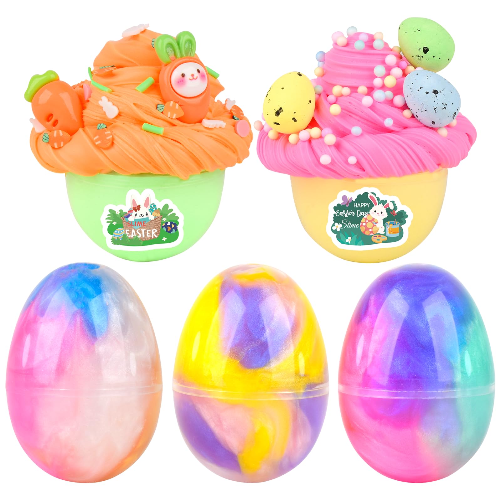 Easter Basket Stuffers 5 pack eggs with slime