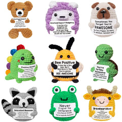 Easter basket stuffed animals set of nine crochet toys