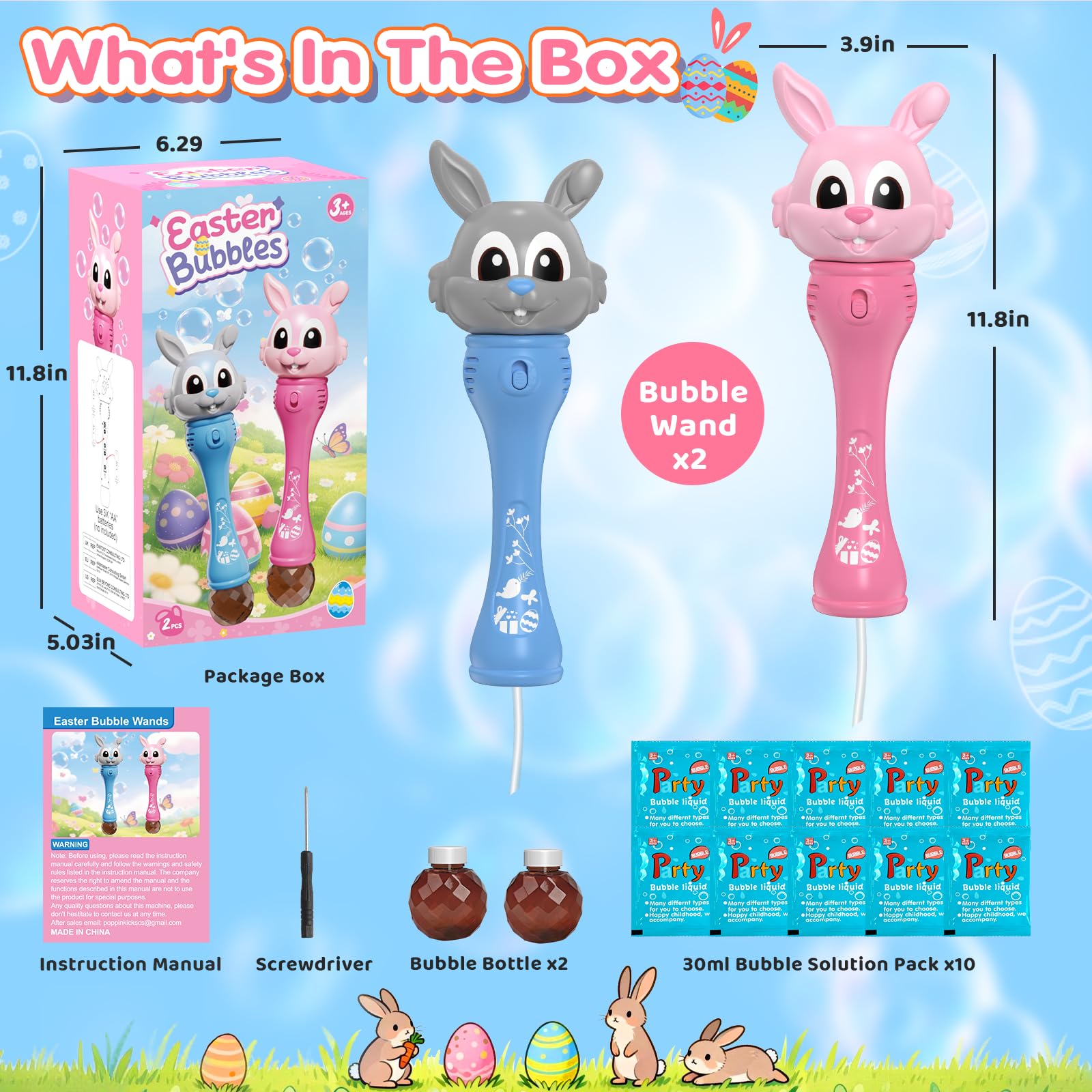 Durable ABS material bubble blower for ages 3–8